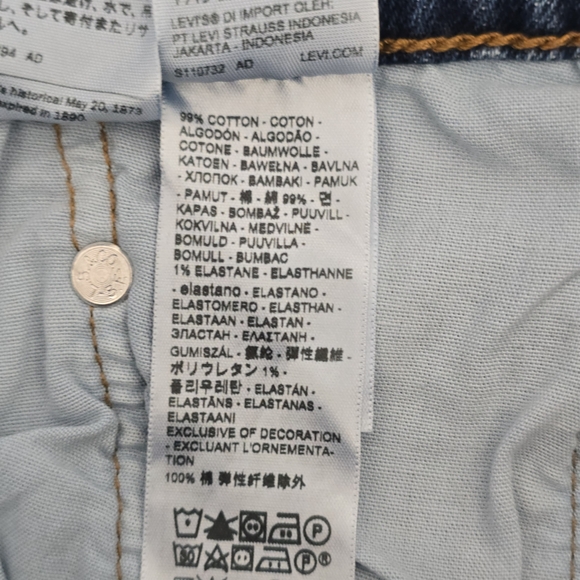 Levi's Premium 501 High Rise Straight Jeans 29 Mid Wash 90s NWT - Picture 8 of 8